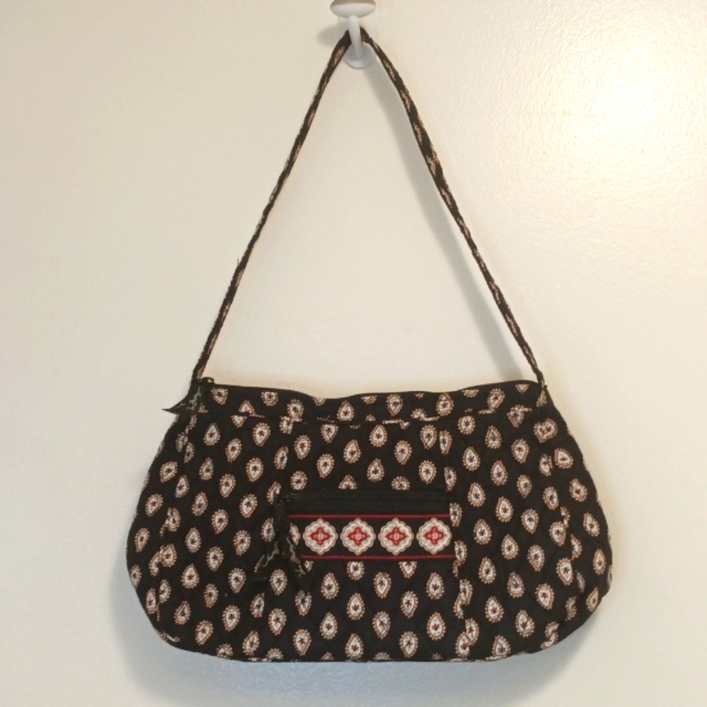Vera Bradley medium Black paisley purse